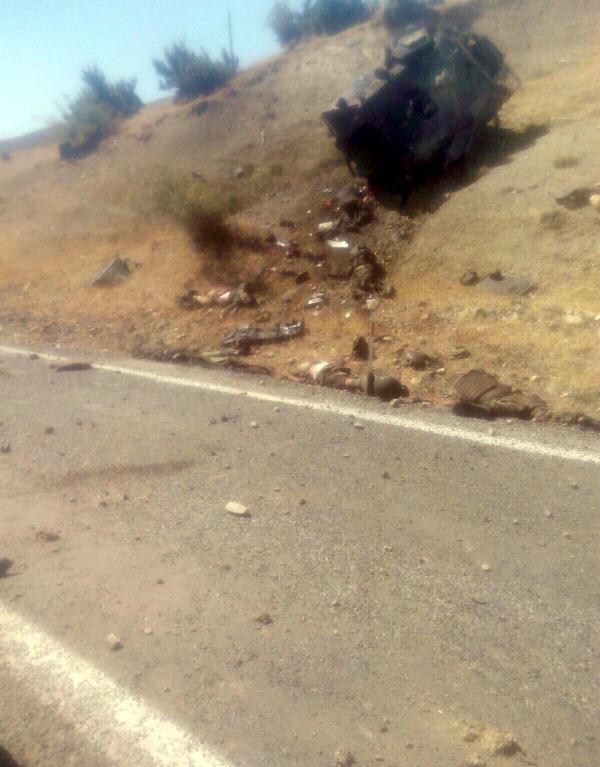 Bomb attack over military car: 8 soldiers allegedly killed