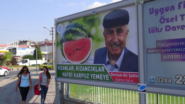 Vali Şahin’den CHP’lilerin karpuz kampanyasına destek