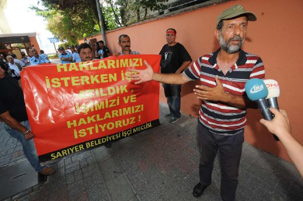 Sarıyer Belediyesi'nde işçi eylemi