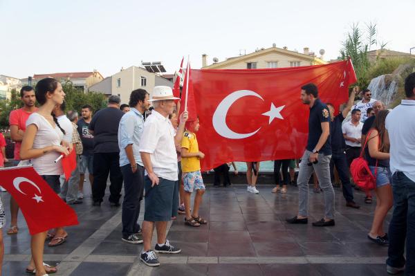 Marmaris'te terör protestosu