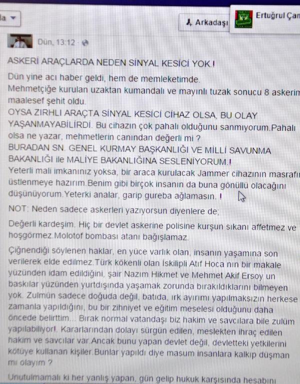 Hakimden ‘Askeri araçlarda neden sinyal kesici yok’ tepkisi