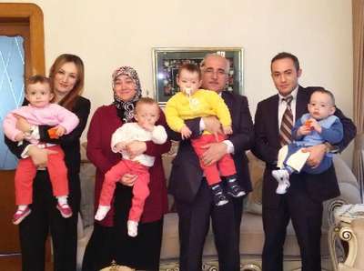 Minik dördüzler, Vali Tuna'yı ziyaret etti