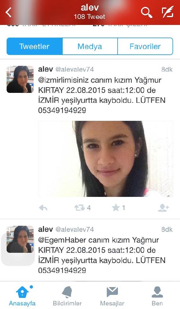 13 yaşındaki kızdan haber alınamıyor