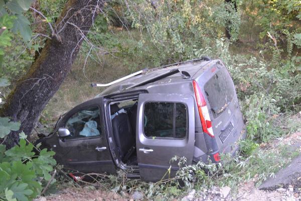 Tatil yolunda kaza: 1 ölü, 4 yaralı