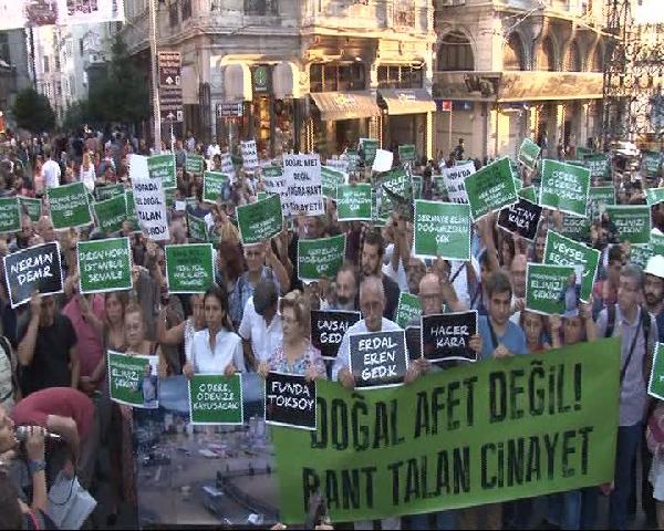 Beyoğlu'nda Hopa eylemi...