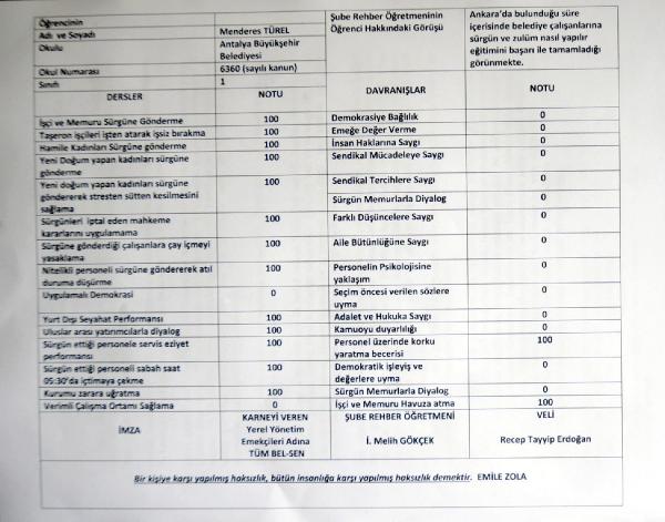 'Bol sıfırlı' karneye 'kademe durdurma' cezası