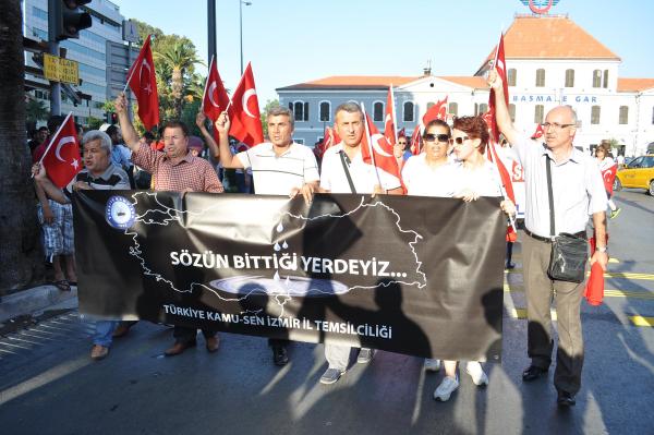Kamu-Sen'den teröre tepki yürüyüşü