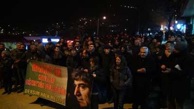 Tunceli'de, Hrant Dink yürüyüşü