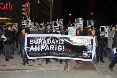 Eskişehir'de Hrant Dink yürüyüşü