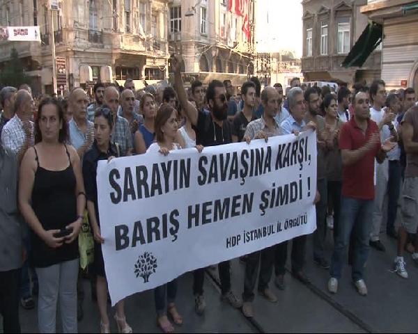 HDP'lilerin protesto yürüyüşüne polis izin vermedi