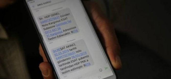 Kargodan mesaj: Gönderiniz HDP PKAK'ya teslim edildi