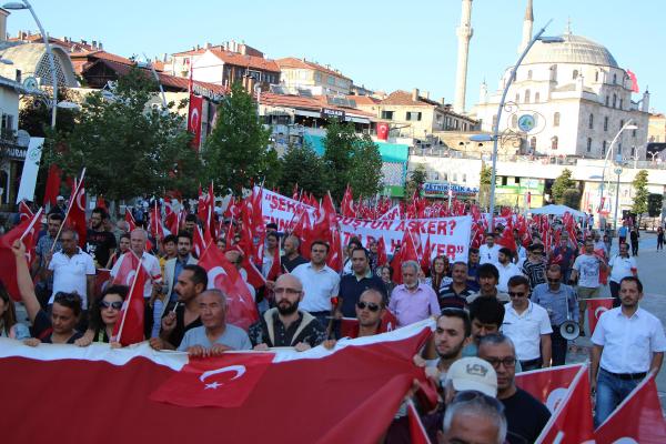Bolu'da terör protestosu
