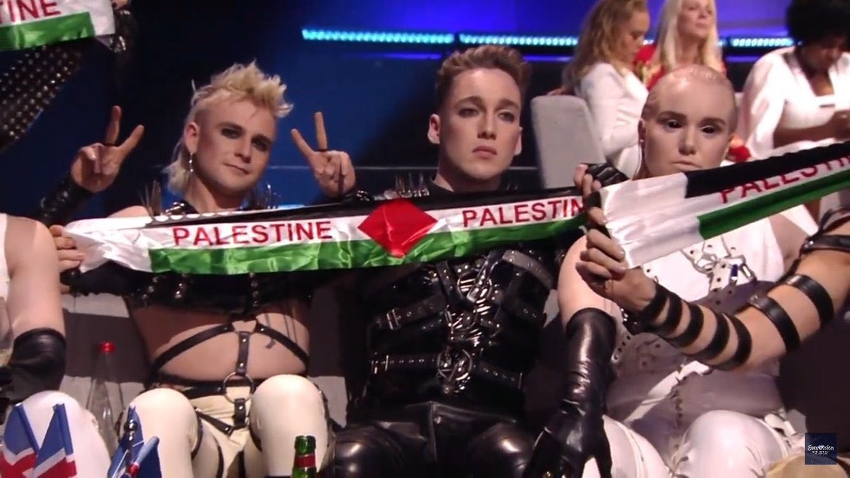 Eurovision'da Filistin bayrağı damgası