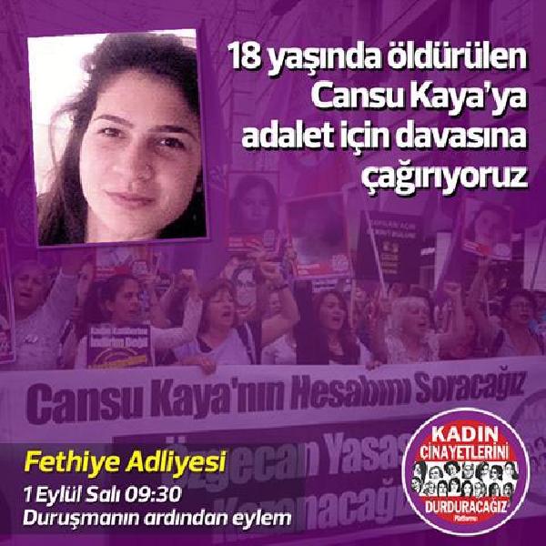 Cansu Kaya davası sanıkları ilk kez hakim karşısına çıkacak