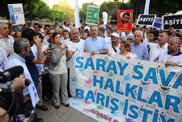 Barış yürüyüşüne polis izin vermedi