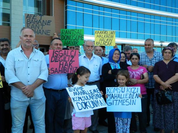 Gaziosmanpaşa sakinleri:  (Plan değişikliği) Bize rağmen yapılacak birşeyi kabul etmiyoruz