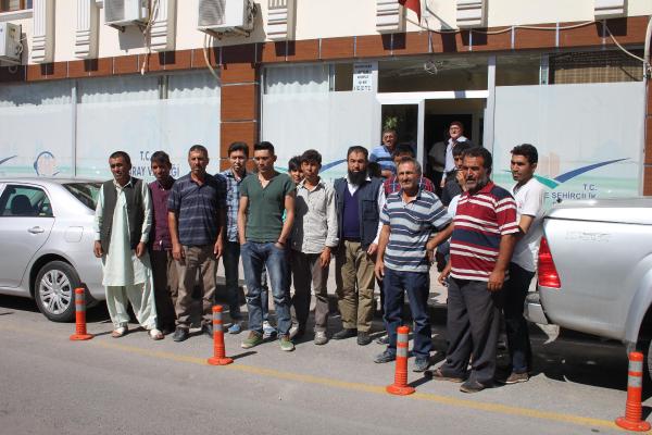 İnşaat işçilerinin ücret eylemi