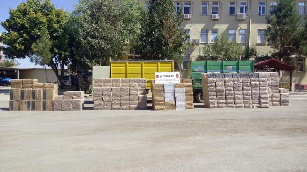Diyarbakır'da 165 bin paket kaçak sigara