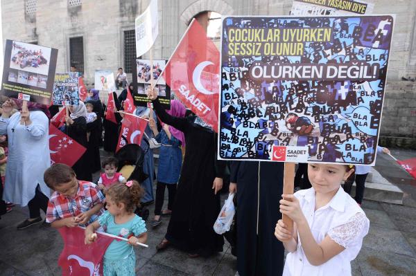 Saadet Partili kadınlardan "Aylan Kurdi" eylemi
