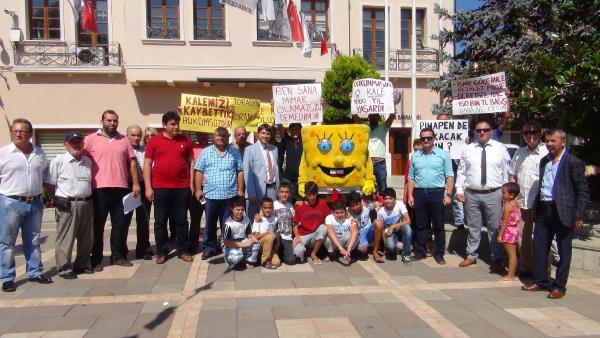 "Sünger Bob" Şile sokaklarında