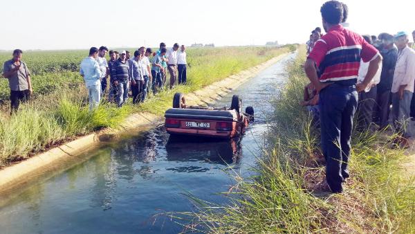 Şanlıurfa’da otomobil sulama kanalına devrildi: 1 ölü, 1 yaralı