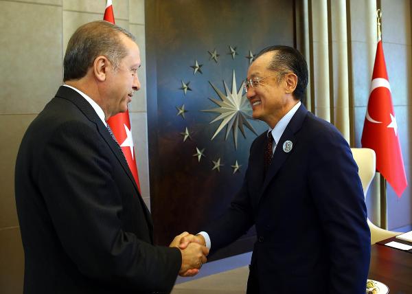 Cumhurbaşkanı Erdoğan, Dünya Bankası Başkanını kabul etti