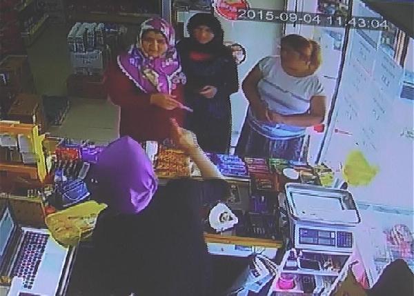 'Tırnakçı' kadın, güvenlik kamerasına yakalandı