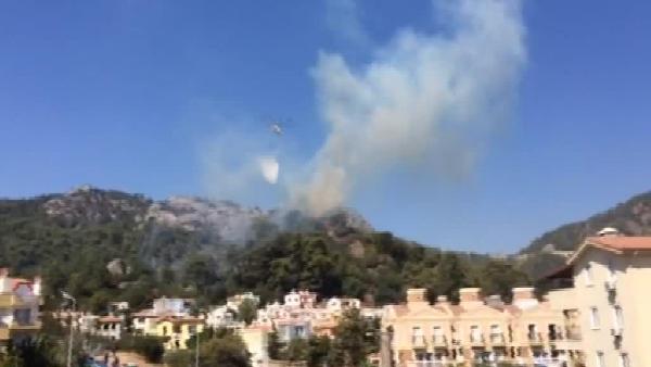 Alevler, Marmaris'te 4 dönüm ormanı küle çevirdi