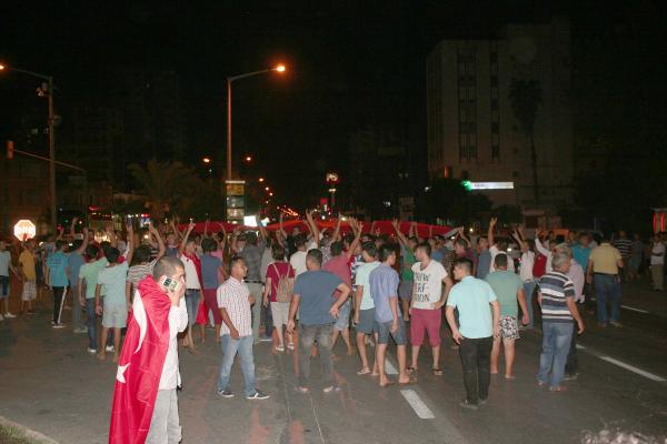 Erdemli'de terör saldırısı protesto edildi