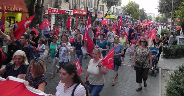 Lüleburgaz’da terörü protesto yürüyüşü