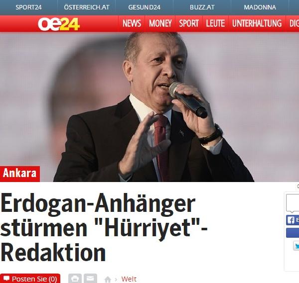 Hürriyet'e çirkin saldırı Avusturya basınında
