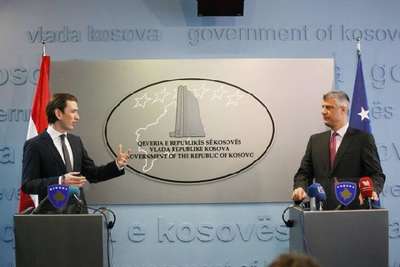 Avusturya Dışişleri Bakanı Kurz Kosova'nın teröre karşı duruşunu takdirle karşılıyoruz