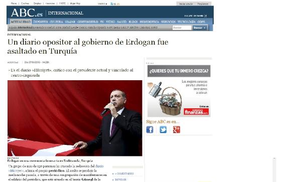Hürriyet gazetesine yapılan saldırı İspanya basınında