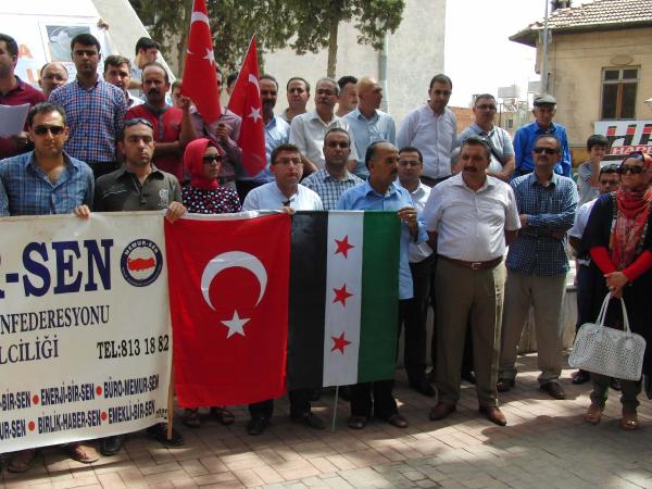Kilis'te terör protestosu