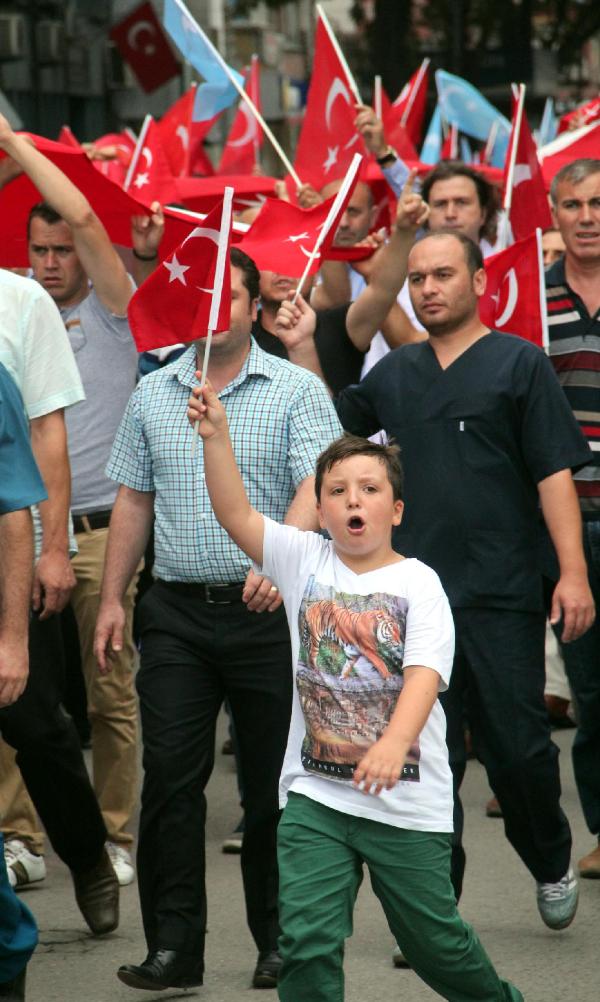 Zonguldak'ta teröre tepki yürüyüşü