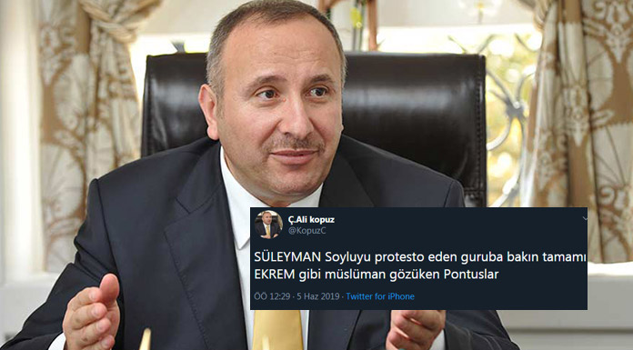 'Soylu’yu protesto edenlerin tamamı Pontus'