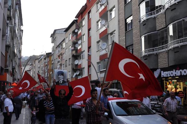 Gümüşhane’de terör olaylarına tepki eylemi