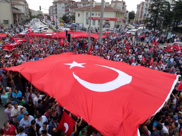 İnegöl'de terörü protesto yürüyüşü