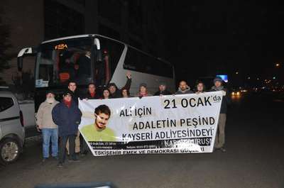 Ali İsmail Korkmaz duruşması için Eskişehir'den 3 otobüs Kayseri'ye gitti