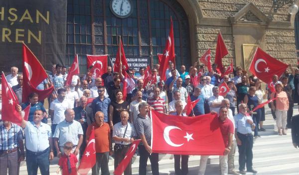 Haydarpaşa Garı'nda terör protestosu