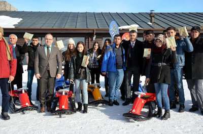Başarılı öğrencilere, Erciyes’te bedava kayak