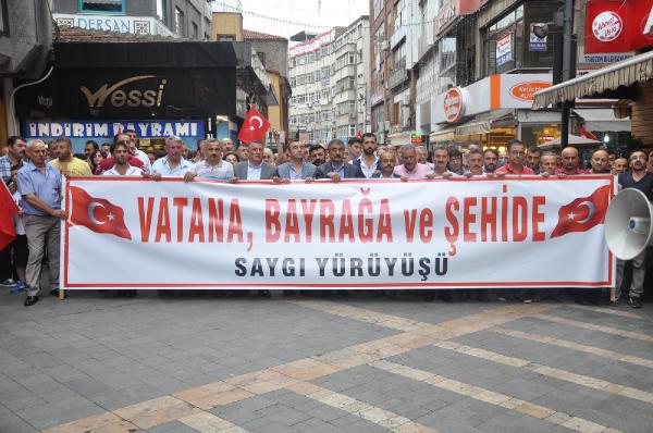 Trabzon'da teröre tepki yürüyüşü düzenlendi