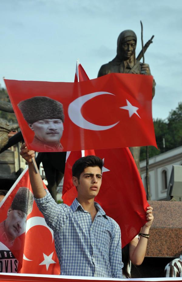 Kastamonu'da teröre tepki yürüyüşü