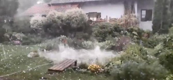 Almanya’yı dolu vurdu
