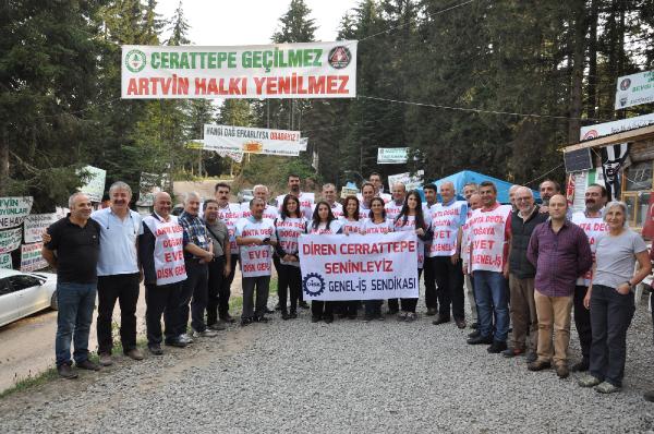 Cerattepe ’de Genel İş Sendikası nöbeti devraldı