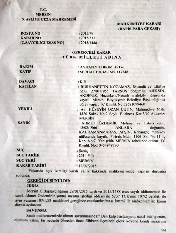 Belediye Başkanı için 'cinayete azmettirme' suçlaması (2)