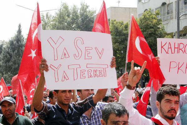 Şanlıurfa’da terör protestosu