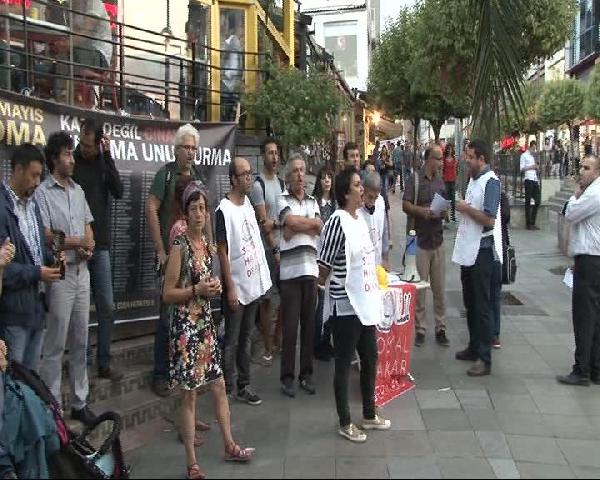 Kadıköy'de Soma eylemi...