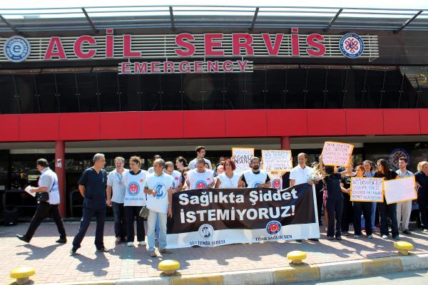 Hastanede hemşireye enjektörlü saldırıya tepki