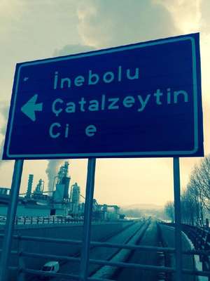Kastamonu'da tabelaya 'Cide' yerine 'Cizre' yazıldı